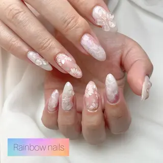 ネイル Rainbow nailsくろちゃんのネイルデザイン