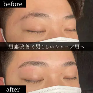 メンズ アイブロウ メンズ眉毛サロン you 千葉店 【眉毛専門店】所属・Akasaki Yuseiの眉毛・アイブロウイメージ