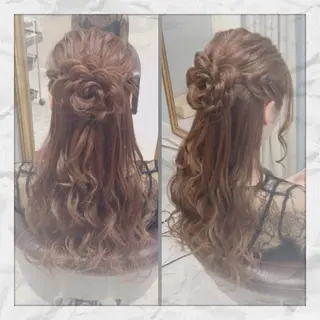 ロング ヘアアレンジ ヘアセット/着付け 𓇼 松本 夏美𓇼のヘアスタイル