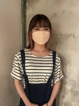 ミディアム カラー こっくりカラー/艶髪 /amy.山口瑞稀のヘアスタイル