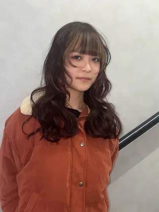 ミディアム ハイトーン/ネイル カナコ🫧のヘアスタイル