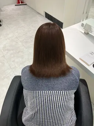 セミロング カラー ヘアアレンジ 🫧透明感ラベンダー 似合わせ🫧あい🫧のヘアスタイル