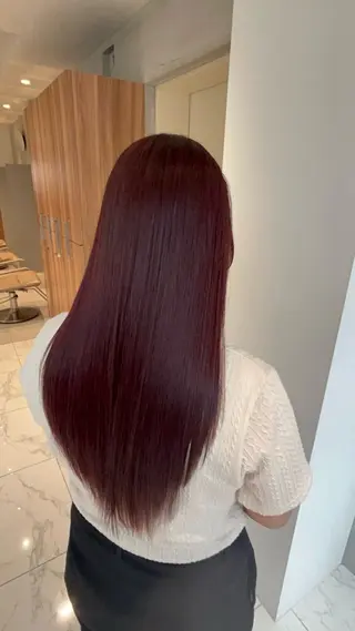 ロング ひなの🩵🫧 透明感/艶カラーのヘアスタイル