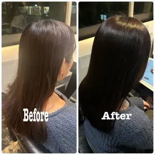 セミロング カラー ENORE銀座店所属・👑髪質改善/ カット👑拓海のヘアスタイル