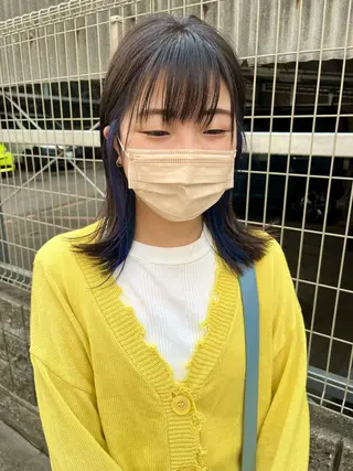 ミディアム 暖色カラー/似合わせ カット/名古屋/辻のヘアスタイル