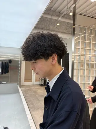 パーマ メンズ fifth 桐山 蒼史のヘアスタイル