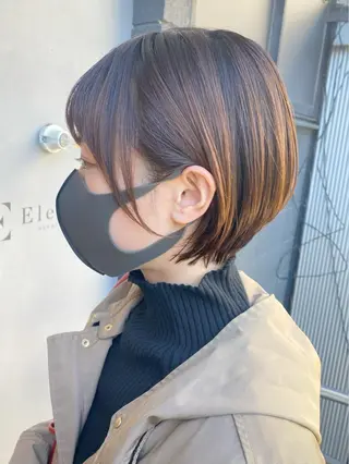 ショート ヘアリゾート粋　新宿三丁目本店所属・前地 麻衣のヘアスタイル