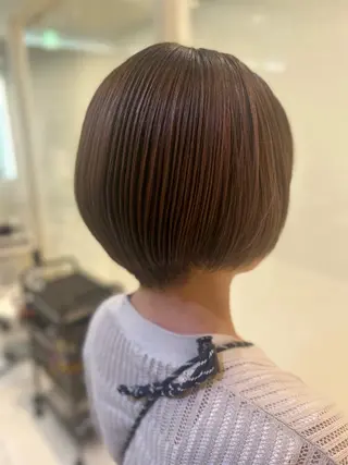 ショート パーマ 艶質改善/縮毛矯正 ササキナツミのヘアスタイル