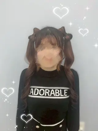 ロング 藤倉 萌菜のヘアスタイル