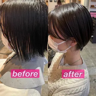 ショート レイヤー×髪質改善 マネージャー安藤光司のヘアスタイル