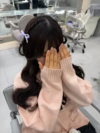 ヘアアレンジ ヘアセット🎀耳つぼ 👂💎MONAMIのヘアスタイル