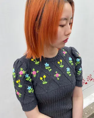 ミディアム カラー 広島/ボブ/レイヤー 🌿‬wakabaのヘアスタイル