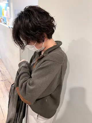 ショート パーマ ミディアムパーマ /癖毛パーマのヘアスタイル