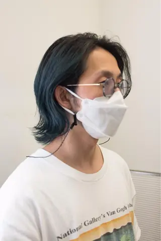 ミディアム カラー 千葉 慎也のヘアスタイル
