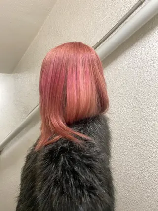 ミディアム カラー 美髪改善・ブリーチ tadasuke⭐️のヘアスタイル