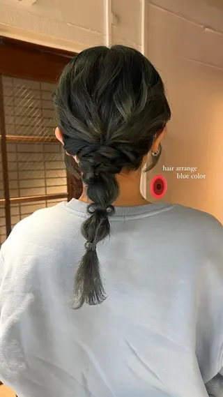 セミロング ヘアアレンジ 吉祥寺/パーマ/ カラー/Abeのヘアスタイル