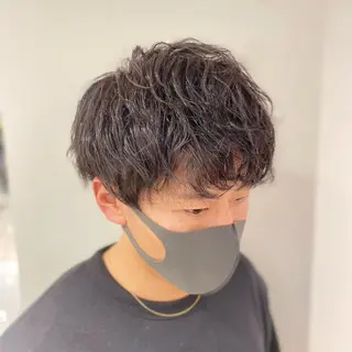 ショート パーマ メンズ 橋本 琉磨のヘアスタイル