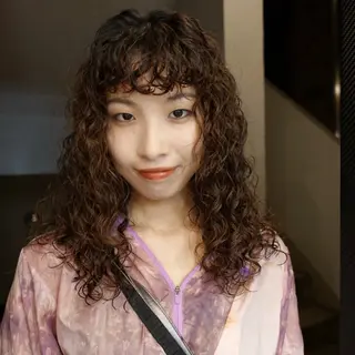 ロング パーマ ヘアアレンジ 🌐サトウ リョウ🌐のヘアスタイル