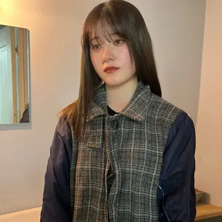 ロング 舟橋耀/ブリーチカラ ー/レイヤーカットのヘアスタイル