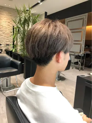 ショート カラー メンズ wカラー 指名No1かけるのヘアスタイル