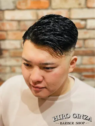 ショート パーマ メンズ ヒロ銀座BARBERSHOP丸の内店所属・ヒロ銀座　石川 昂のヘアスタイル