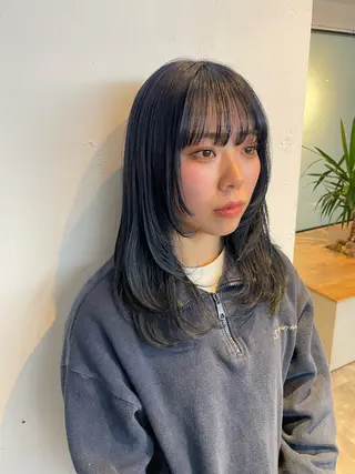 カラー ハイトーンカラー🩵 指名多数💗横山聖奈のヘアスタイル