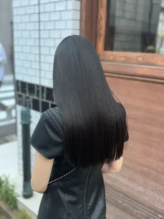 ロング 髪質改善♡ 保坂汐音のヘアスタイル