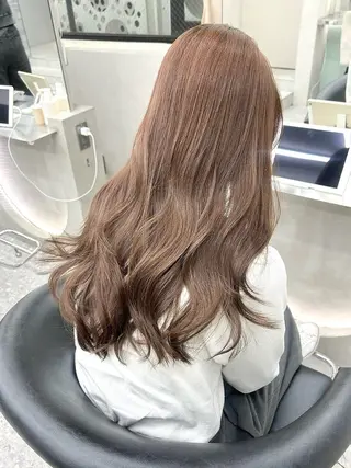 ロング カラー 韓国ヘア×髪質改善 サロンmareのヘアスタイル
