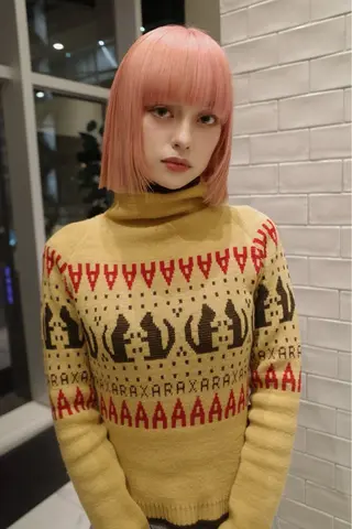 ショート カラー SALOWIN所属・ブリーチ🔑 ボブ✨レイヤーのヘアスタイル