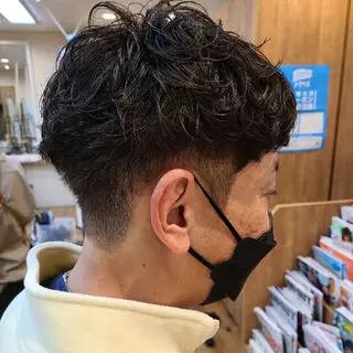 ショート パーマ メンズ 【ネウィ天王寺 】seiyaのヘアスタイル