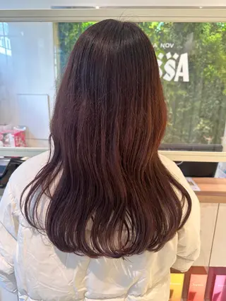 ロング カラー レイヤーカット🪽 𝐼𝐾𝑈𝑀𝐼のヘアスタイル