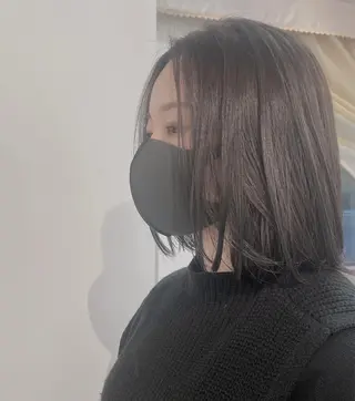 セミロング カラー ✨くびれスタイル✨️ 戸嶋穂乃香のヘアスタイル