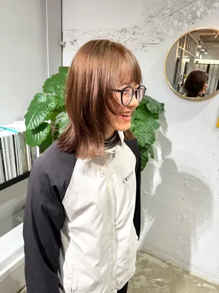 ミディアム yearn所属・naho✂︎bob/ layerのヘアスタイル