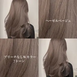 ロング メンズ 艶感ミルクティー🤍 色落ち綺麗🤍ともやのヘアスタイル