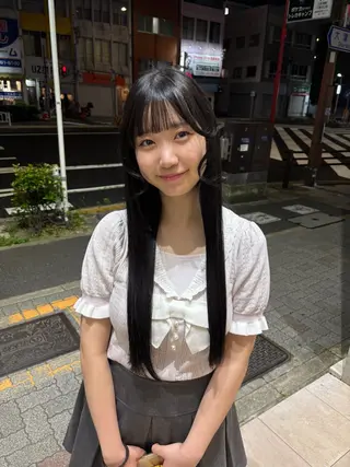 ロング カラー ブリーチカラーモデル ダブルカラー✨ななほのヘアスタイル