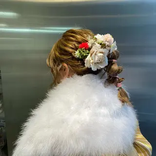 セミロング ヘアアレンジ Set salon Seraphy所属・心斎橋/ヘアセット MASAKIのその他イメージ