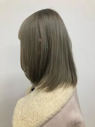 ミディアム カラー 髪質改善/痛ませ ないカラー/西村航大のヘアスタイル