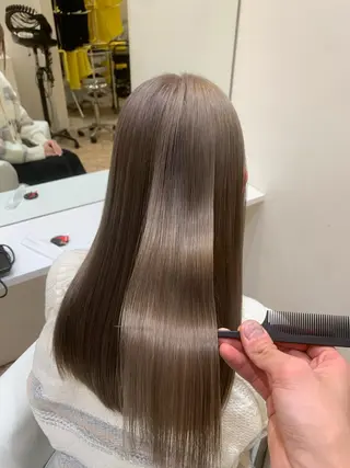 ロング カラー レイヤー/艶カラー /韓国ヘア/高松のヘアスタイル