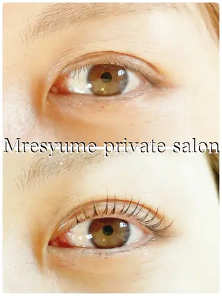 マツエク・マツパ Mresyume MAYUのマツエク・マツパデザイン