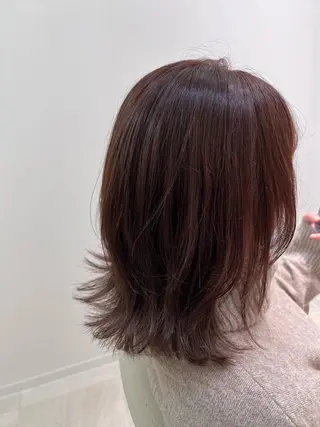 ミディアム カラー 暗髪/艶髪/Ono .のヘアスタイル