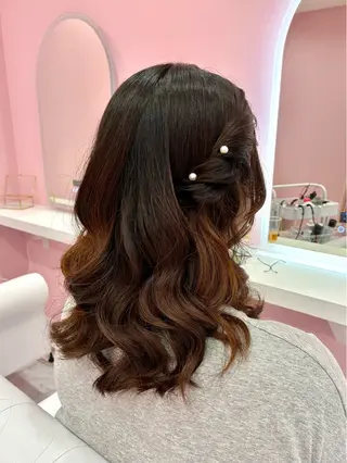ミディアム ヘアアレンジ Set Salon Mémoire by miuprierre所属・川上 佳奈のその他イメージ