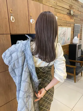 セミロング カラー riho/ブリーチ/ デザインカラー/辻堂のヘアスタイル