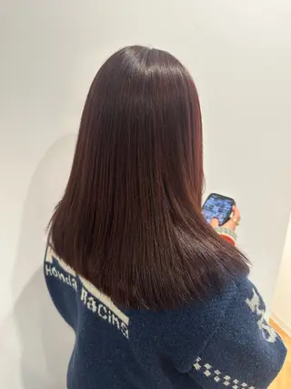 ミディアム カラー マイ/カットモデル /暖色カラーのヘアスタイル