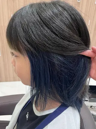 ミディアム カラー 🐈‍⬛SARA🎀 メンズ縮毛矯正のヘアスタイル