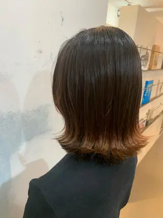 ミディアム パーマ 🍑艶髪✖️暖色系 ✨momoka🍑のヘアスタイル