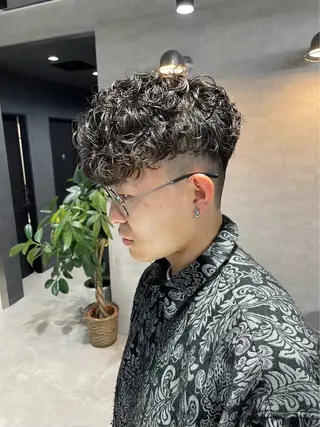 パーマ ヘアアレンジ メンズ 川合 智之のヘアスタイル