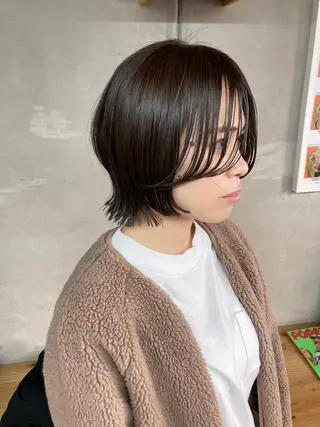 ショート カラー パーマ BRUNTJET所属・MAEDA MADOKAのヘアスタイル