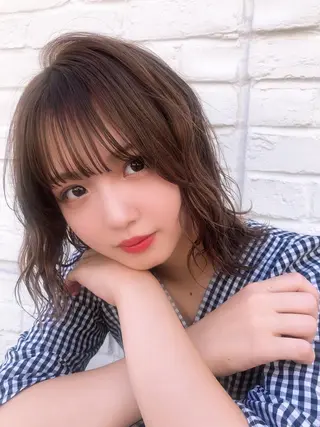 ミディアム 🪞上品で可愛い韓国 ヘア🪞Rikutoのヘアスタイル
