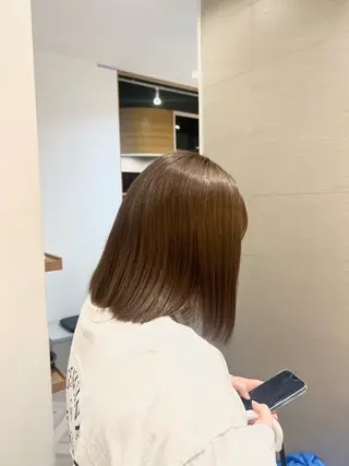 ミディアム カラー 艶カラー/透明感 /ヒグチアオイのヘアスタイル