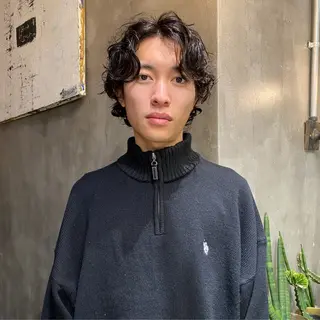 ミディアム パーマ メンズ ◽️モードヘア◽️ SHOUTOのヘアスタイル